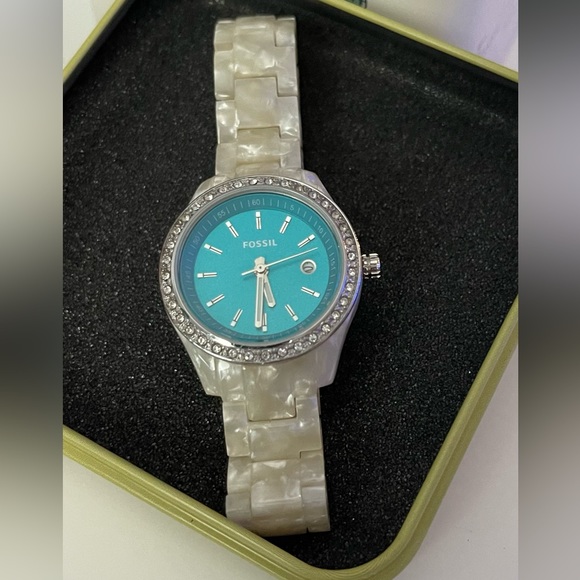 Fossil Stella Aqua Glitz Watch ⌚️ - Picture 2 of 4